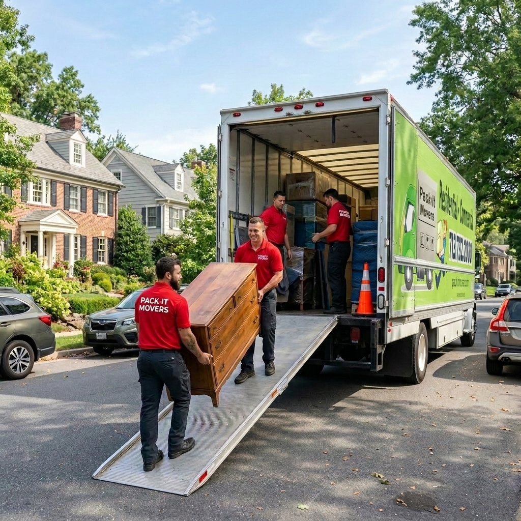 Pack-It Movers truck on a long-distance relocation